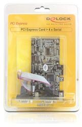 Delock 4 x Serial PCI-e Kártya (89178)