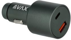 AVAX CC680B CARLY+ USB A + Type C 140W autós töltő (5999570000000)