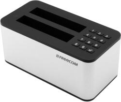 Freecom mDock Keypad Secure USB 3.2 Gen 1 (3.1 Gen 1) Type-C Fekete, Szürke (56424) (56424)