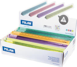 MILAN Vonalzó 30 cm Háromszögletű Műanyag Naracssárga (F43182N30)