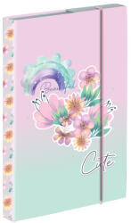 KARTON P+P Füzetbox A/5 3 cm Flowers (AAD397)