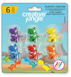 Creative Jungle Zsírkréta Plasztik 6 Darab/Készlet Dínó Formás (CFA0945)