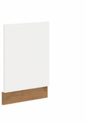  Ajtó beépített mosogatógépre, lancelot tölgy/ fehér extra magas fényű HG, VEGA ZM 570x446