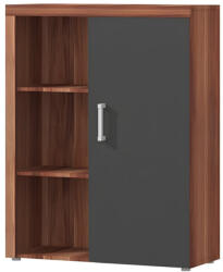Komód, szilva/szürke grafit, CHERIS 3 (KD-0000237236)