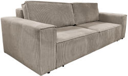 Kihúzható heverő, szürkésbézs Taupe, HARPERA BIG SOFA