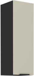  Felső szekrény, cashmere/fekete, ARAKA 30 G-90 1F (KD-0000393165)