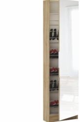Cipős szekrény tükörrel, sonoma tölgyfa, KAPATER 305397 (KD-0000042401)