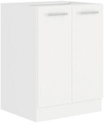Alsószekrény, fehér, SPLIT 60 D 2F BB (KD-0000239340)