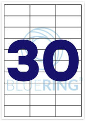 BLUERING Etikett címke, 70x29, 6mm, 100 lap, 30 címke/lap Bluering® (BRET130) - nyomtass-olcson