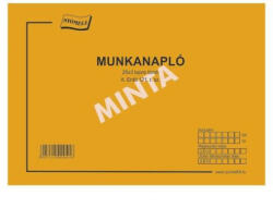  A. ERDŐ 121/V Munkanapló, 25x3 példányos, A/4 (AERDO121V) - nyomtass-olcson