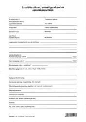  C. 3212-16 Szociális Otthoni, Intézeti Gondozottak Egészségügyi Lapja, A/4 (c321216rsz) - nyomtass-olcson