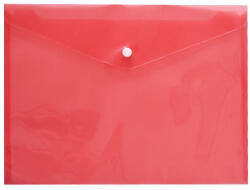 Icarus Irattartó tasak A4, PP patentos transzparens piros Icarus (54239) - nyomtass-olcson