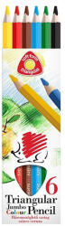 ICO Színes Ceruza/6 Háromszögletű Vastag Festett (7140133001)