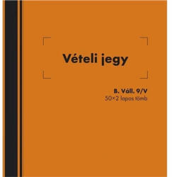  B. Váll 9/v Vételi Jegy (ny76) - nyomtass-olcson