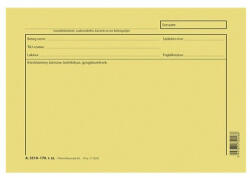  Gyógykezelési Lap A/5 Fekvő A. 3510-170 (a3510170) - nyomtass-olcson