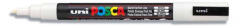 uni Dekormarker 0, 9-1, 3mm Pc-3m Fehér Uni Posca (2upc3mfeh)