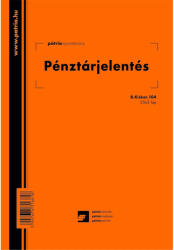  B. Kisker. 104/v. Pénztárjelentés (ny90) - nyomtass-olcson