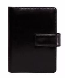  Kalendárium, gyűrűs, betétlapokkal, "L", műbőr, SATURNUS, "223", fekete (NKL223FK)