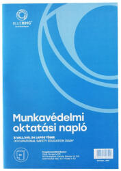 Bluering Munkavédelmi Oktatási Napló 24 Lapos A/4 álló Navigator B. Vall. 349