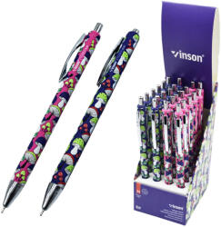 Vinson Golyóstoll nyomógombos 0, 7mm Vinson Elf K30 vegyes test displ 24 db/display (K30) - nyomtass-olcson