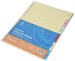 BLUERING Elválasztólap Színes Karton 6 Részes Jj40912b-6 (jj40912b-6) - nyomtass-olcson