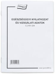 Nyomell Egészségügyi nyilatkozat és vizsgálati adatok 8 lapos füzet C. 3151-2/A (C.3151-2/A) - nyomtass-olcson