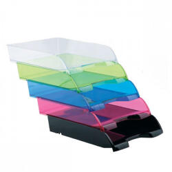 BLUERING Irattálca Műanyag 550 áttetsző Piros Extra Széles 345x270x67mm (transparent Red)