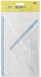 Educa Vonalzókészlet EDUCA háromszög 25 cm 2 db ( 45°/60° ) nagy, bliszteres (000009819) - nyomtass-olcson