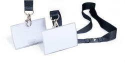 Durable Névkitűző DURABLE CLICK FOLD 54 x90 mm, textilszalaggal, 10db/csomag, áttetsző (821719) - nyomtass-olcson