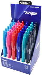 Vinson Golyóstoll nyomógombos 0, 7mm Vinson G2 vegyes test displ 36 db/display (G2) - nyomtass-olcson