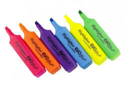 EVOffice Szövegkiemelő sárga lapos test EVO (EV1H13) - nyomtass-olcson