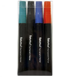 Foroffice Permanent marker FOROFFICE, kerek végű, 1, 5-3mm, 4db-os készlet (A-609765) - nyomtass-olcson
