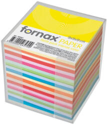 Fornax Kockatömb transzparens adagolóban színes pasztel és intenzív 9x9x9cm FORNAX (000012644)