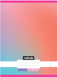 Nebulo Füzet, A4, sima, 80-32, Monochrome és Gradient minták, 12 db/csomag Nebulo
