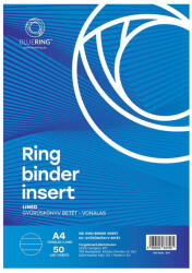 BLUERING Gyűrűskönyv Betét A4 50lap Vonalas (837561) - nyomtass-olcson