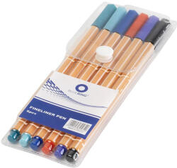 BLUERING Tűfilc 0, 4mm hatszögletű vizes 6-os készlet BLUERING
