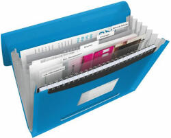 Esselte Harmonikamappa A4 PP 6 rekeszes ESSELTE VIVIDA kék (624015)