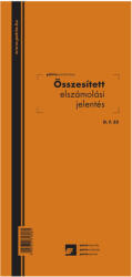 D. F. 55 összesített Elszámolási Jelentés