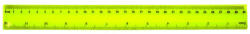 EVOffice Vonalzó 30cm, műanyag sárga (EG3L04GA) - nyomtass-olcson