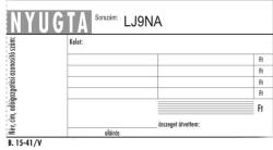Nyugta Négysoros 50x2 Lapos Navigator 15-41/v/pm