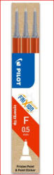 Pilot Rollertoll betét 0, 25mm, írásvastagság 3 db/csom Pilot Frixion Ball, írásszín piros (BLS-FR5-R-S3)