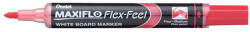 Pentel Táblamarker 1-5mm, hajlékonyhegyű, PENTEL Maxiflo Flex Feel piros (MWL5SBF-BX) - nyomtass-olcson