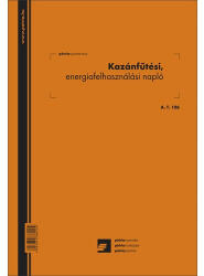  Kazánfűtési energiafelhasználási napló, 24 oldal+borító, A/4 (DE941) - nyomtass-olcson