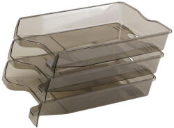 BLUERING Irattálca Műanyag 355 Füst 355x255x60mm (350 Smoke)