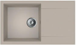 MOFÉM Zenit 78 1B1D gránit mosogatótálca, 1 medencés, 1 csepptálcás, 780x460mm, bézs (M-760012802B2) (760012802B2)