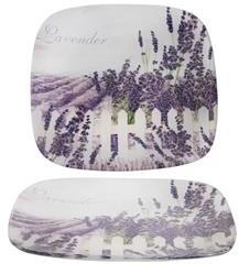  IRIS üveg tál levendula minta 20cm (QX_IMPEX_KFT_102019) (QX_IMPEX_KFT_102019)