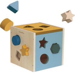 Petite&Mars Wood of Mars Gravity interaktív formaberakó játék fából készült 12m+ Cosmic Blue