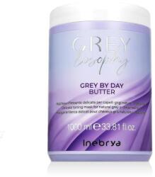 Inebrya GREYlosophy Grey By Day Butter hajpakolás őszülő haj szőkített haj 1000 ml uniszex