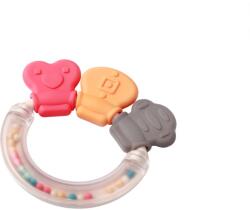BabyOno Rattle With Teether 3m+ rágóka csörgővel Shapes