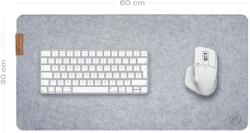 Artimo Desk Mat Felt Series Prémium Filc Egérpad - S 60x30 cm, Világos szürke